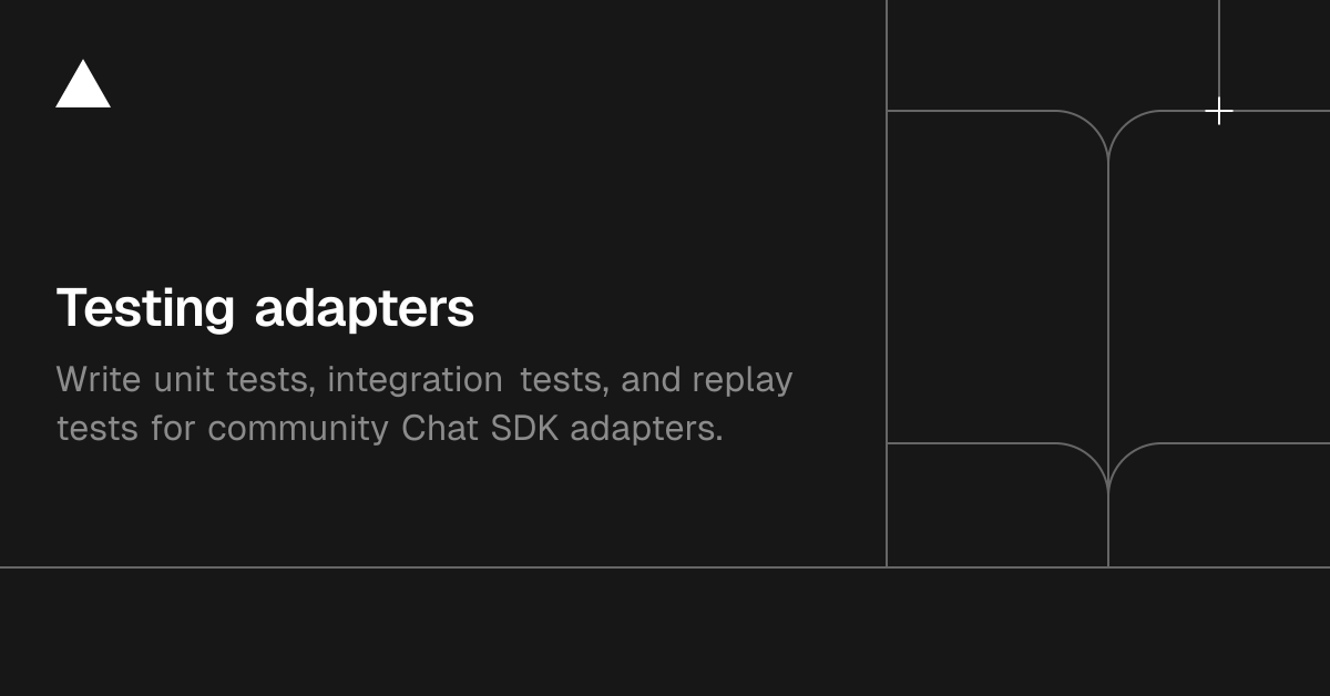 Testing adapters | Chat SDK