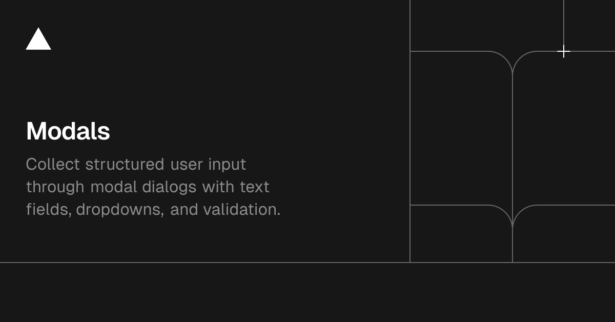 Modals | Chat SDK